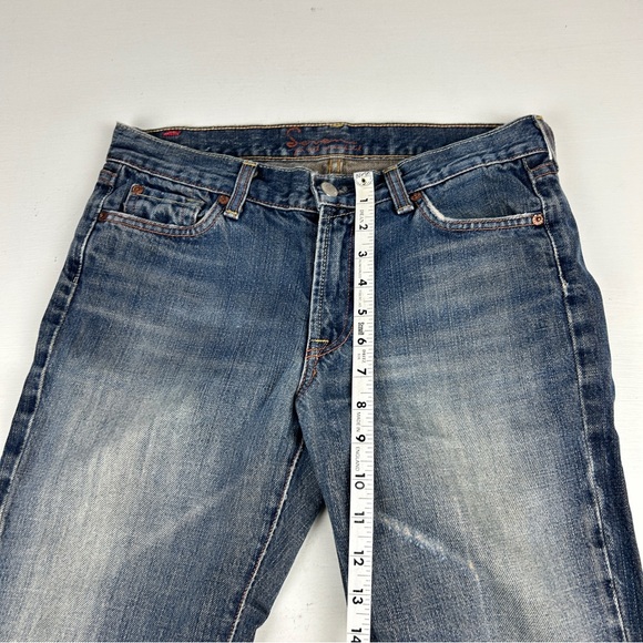 Seven 7 FOR ALL MANKIND Flare Jeans SIZE 29 Boot cut Distressed Knee Made USA - Picture 8 of 10
